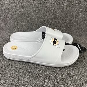 Karl Lagerfeld Sacha Slide Grey Sandal Men Size 12